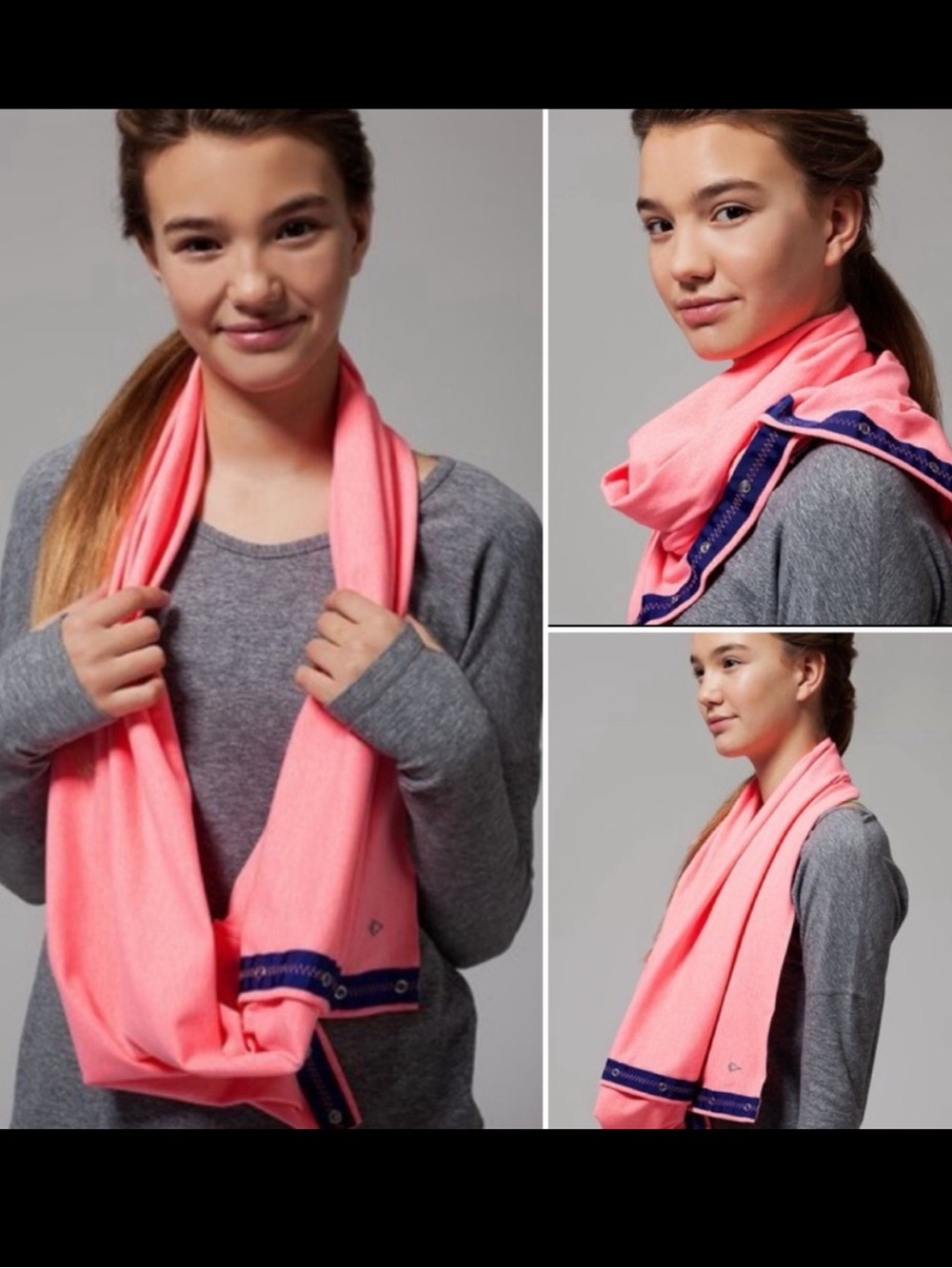 Ivivva Village Chill Scarf in Heather Flash Light